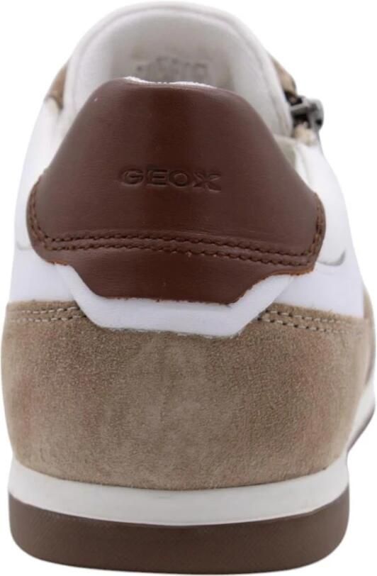 GEOX U554GA CasualHeren sneakersHeren veterschoenVrije tijdsschoenen Wit beige - Foto 2