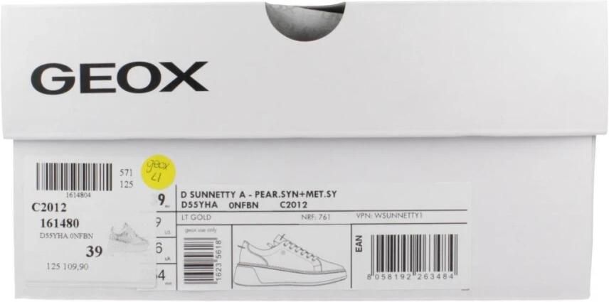GEOX SUNNETTY DAMES Sneakers LICHT GOUD - Foto 2