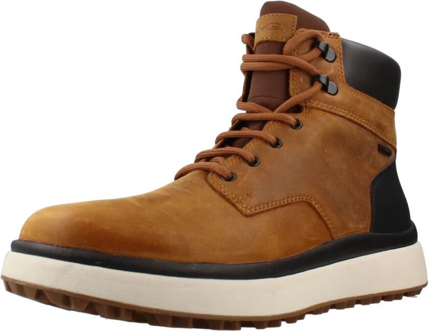 GEOX U36FZC Heren sneakers Heren veterschoenVrije tijd half-hoog Cognac