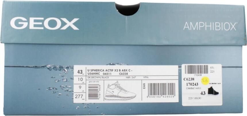 GEOX U56HMC Vrije tijd half-hoogPopulaire herenschoenen Heren veterschoen Heren sneakers Bruin - Foto 7