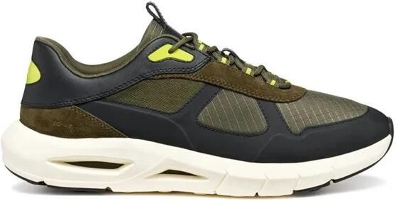 GEOX SPHERICA ECUB-5 HEREN Sneakers MILITAIR GROEN ZWART