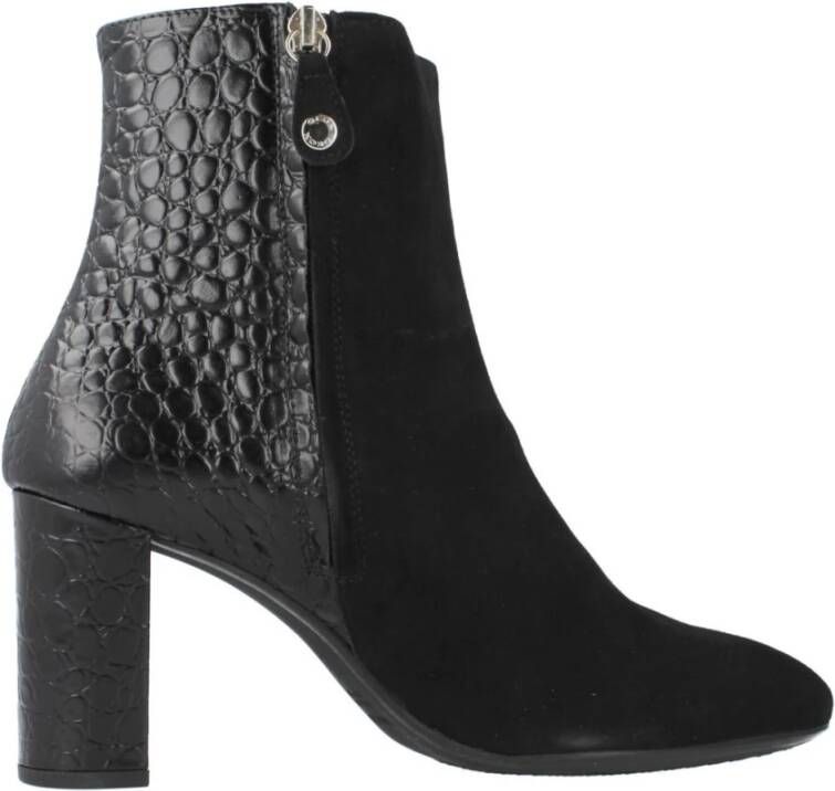Geox Heeled Boots Black Dames