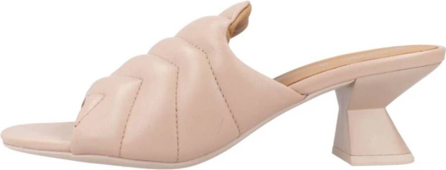 Geox Heeled Mules Beige Dames