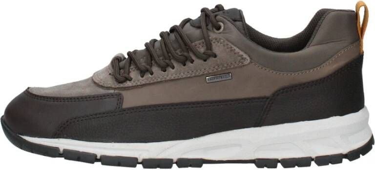 Geox Heren Synthetisch Leren Sneakers Brown Heren - Foto 3