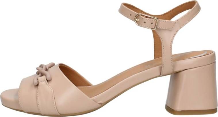 Geox Elegant Sandal Heels Beige Dames