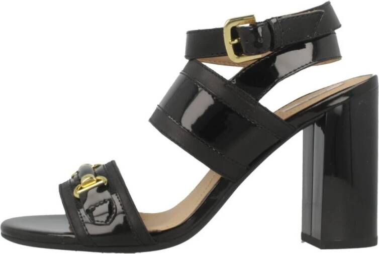 Geox Hoge hak sandalen Black Dames