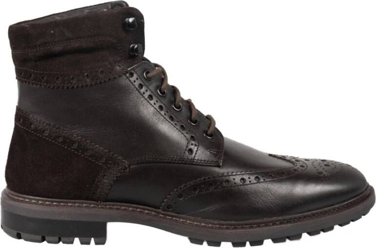 Geox Hoogwaardige leren schoenen Bruin Heren