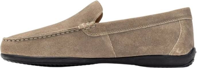 Geox Klassieke Suède Mocassins Beige Heren