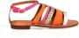 Geox Kleurrijke band sandalen met innovatief systeem Oranje Dames - Thumbnail 1