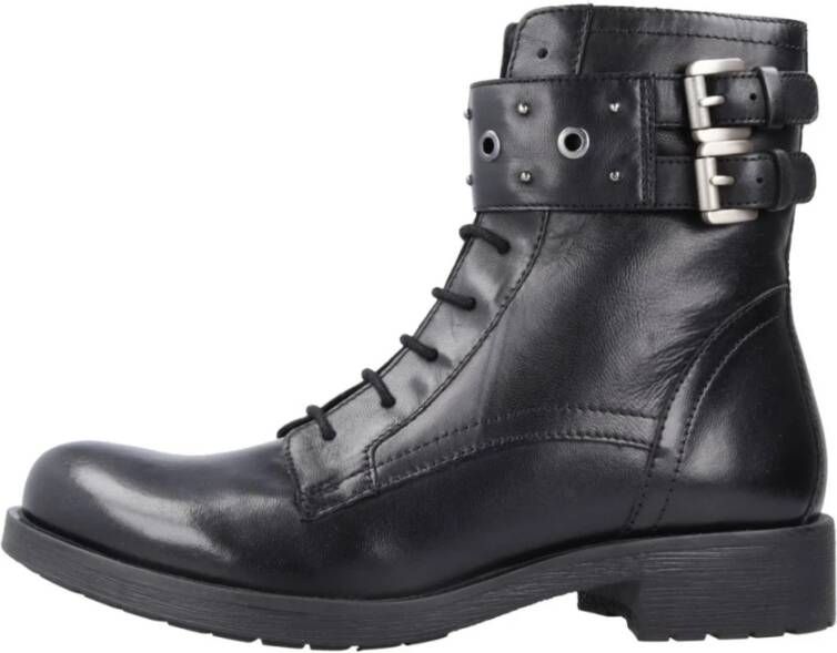 Geox Lace-up Boots Black Dames