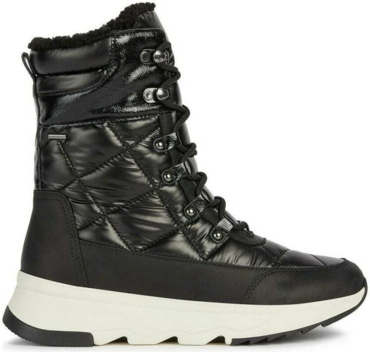 Geox Lace-up Boots Zwart Dames