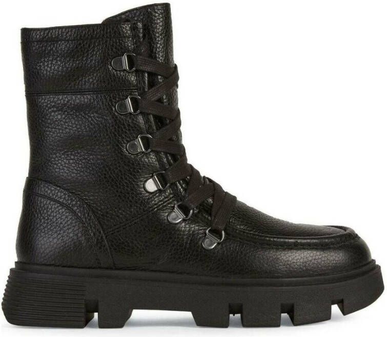 Geox Lace-up Boots Zwart Dames