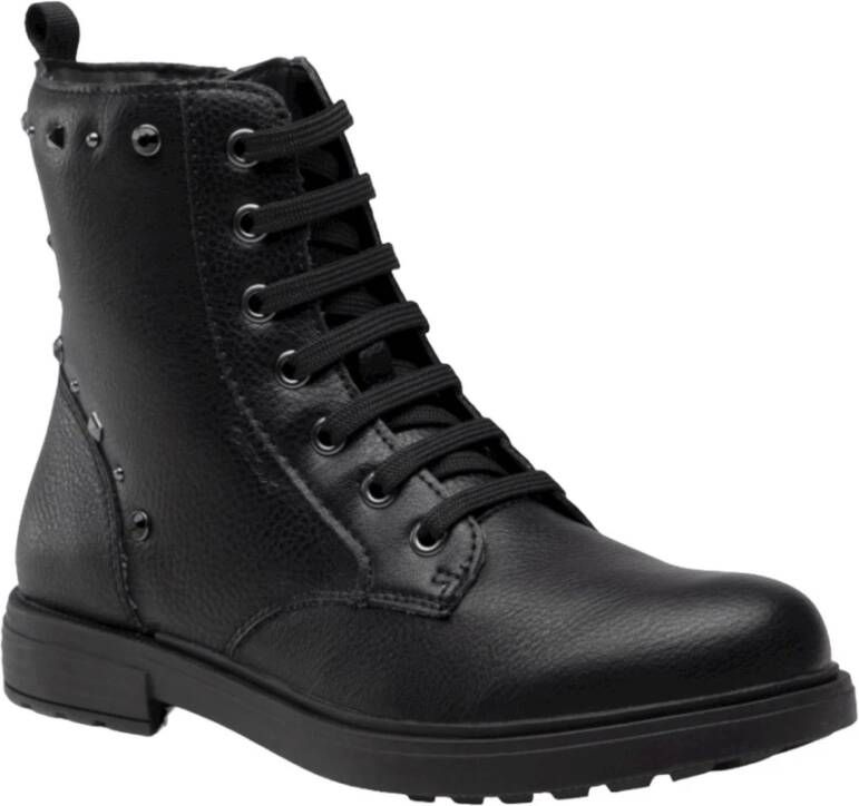 Geox Lace-up Boots Zwart Dames