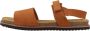 Geox Leuca Platte Sandalen Brown Dames - Thumbnail 2