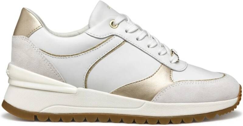 Geox Lichtbruine Avenue Mix Schoenen White Dames