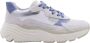 GEOX DIAMANTA DAMES Sneakers LICHTBLAUW MELKWIT - Thumbnail 4