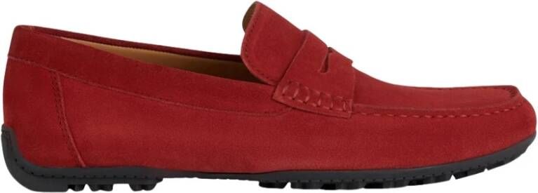 Geox Rode Kosmopolis Grip Suède Mocassin