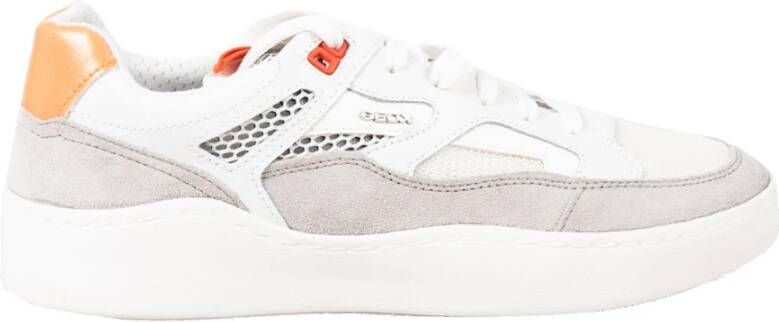 Geox Ronde Neus Veterschoenen White Heren