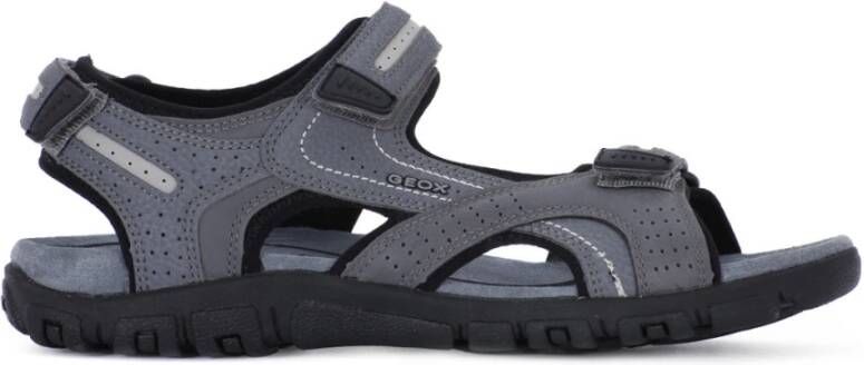 Geox sandalen UOMO SANDAL STRADA met drie klittenbandsluitingen