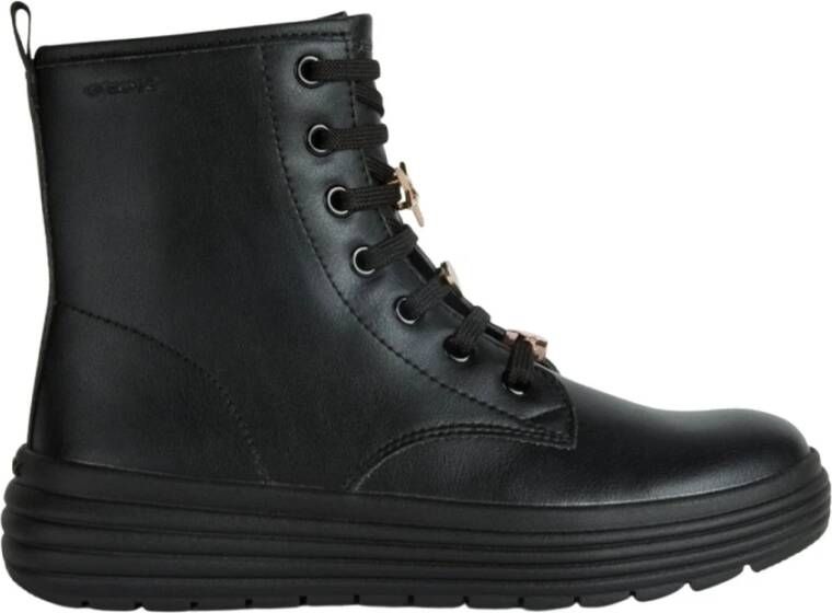 Geox Lace-up Boots Zwart Dames - Foto 1