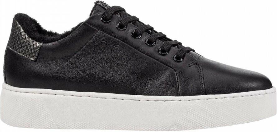 Geox Donkergrijze Sneakers voor Vrouwen Black Dames