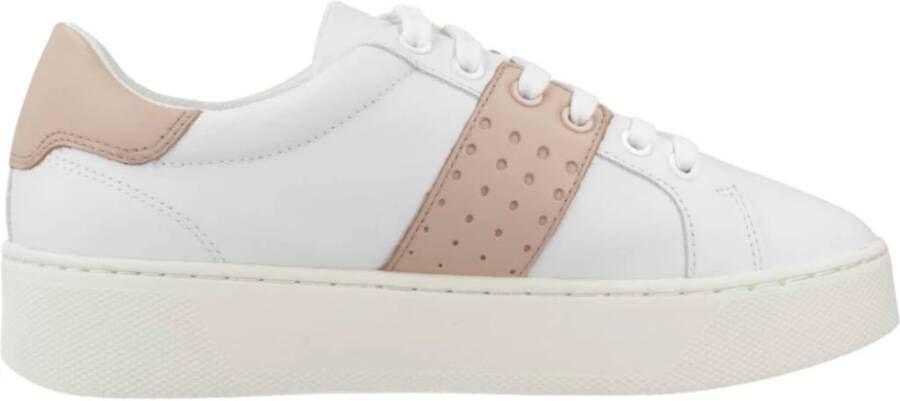 Geox Skyely Damesmode Sneakers White Dames