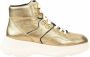 Geox Vetersneakers met metallic glans Yellow Dames - Thumbnail 6