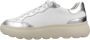 GEOX SPHERICA E DAMES Sneakers WIT ZILVER - Thumbnail 2