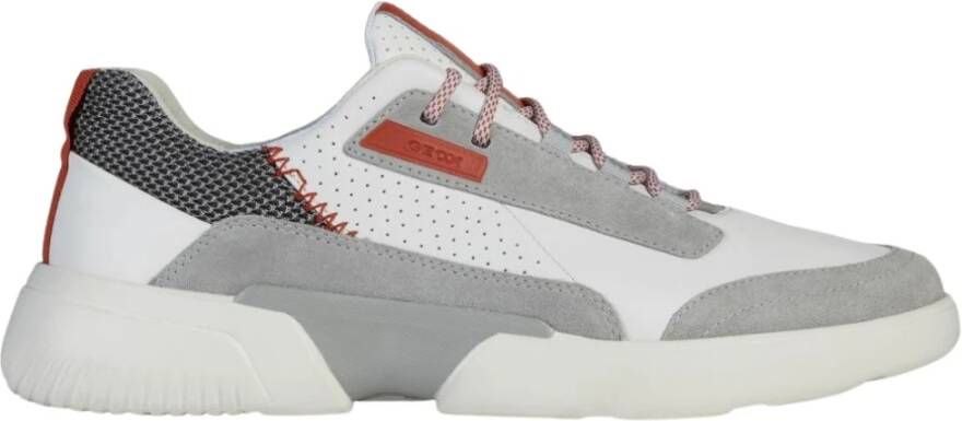 Geox Vetersneakers met innovatief -systeem White Heren