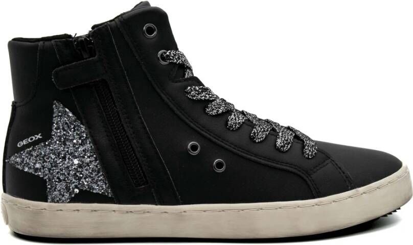 Geox Hoge Top Sneakers Black Dames