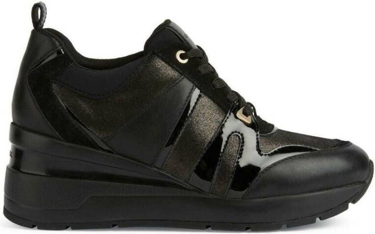 Geox Zwarte Dames Sneakers Zosma Sport Black Dames