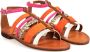 Geox Kleurrijke band sandalen met innovatief systeem Oranje Dames - Thumbnail 8