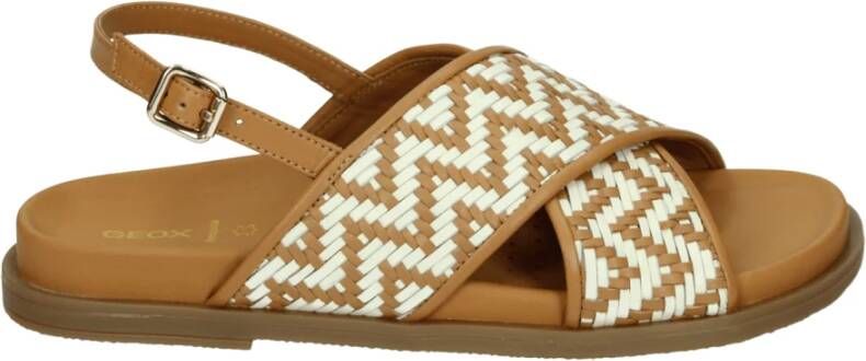 Geox Sportieve Bruine Sandalen met G Breedte