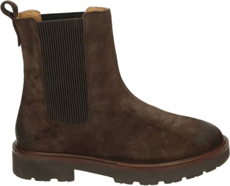 Geox Chelsea boots van leer met elastische inzetten Model 'NORIZE'