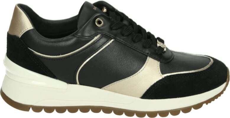 Geox Sportieve Lage Damesschoenen Zwart Patroon
