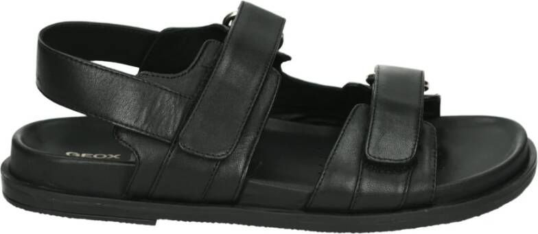 Geox Sportieve Zwarte Sandalen met G Breedte