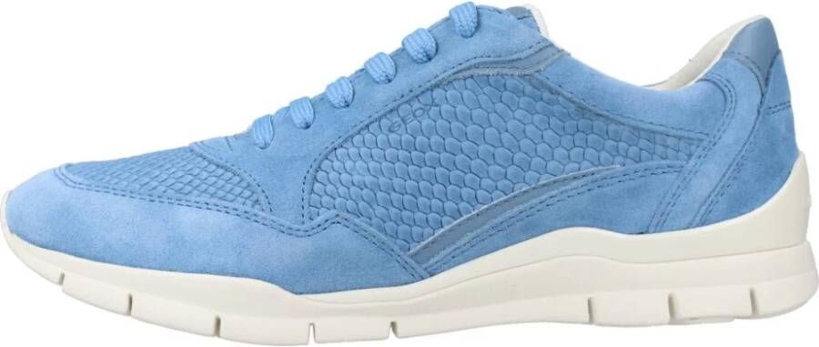 Geox Stijlvolle Ademende Sneakers voor Vrouwen Blue Dames