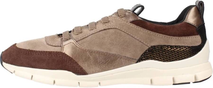 Geox Stijlvolle Casual Sneakers voor Vrouwen Brown Dames