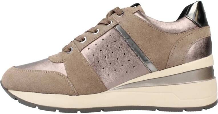 Geox Stijlvolle Casual Sneakers voor Vrouwen Brown Dames