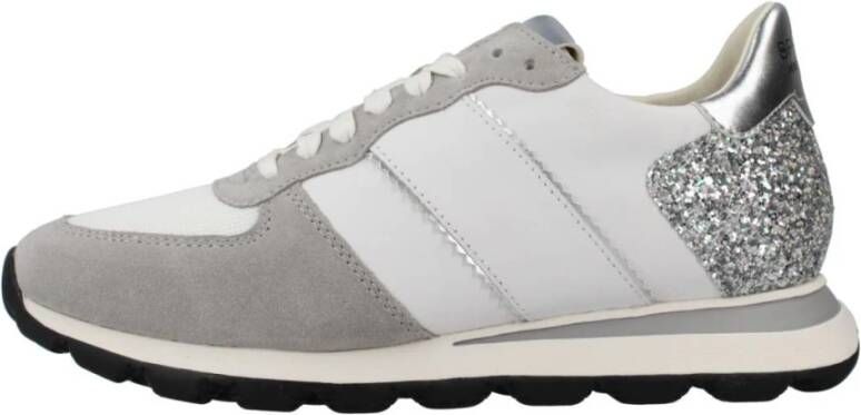 Geox Stijlvolle Casual Sneakers voor Vrouwen Gray Dames