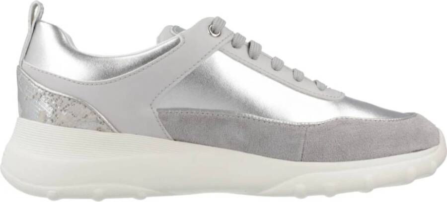 Geox Stijlvolle Casual Sneakers voor Vrouwen Gray Dames