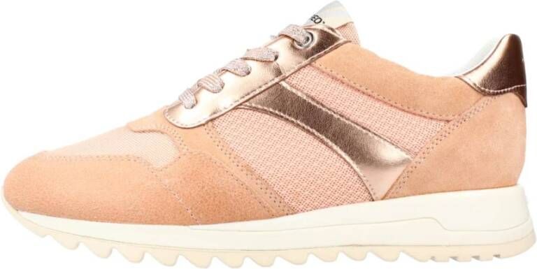 Geox Stijlvolle Casual Sneakers voor Vrouwen Orange Dames