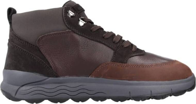 Geox Stijlvolle Comfort Sneakers Brown Heren