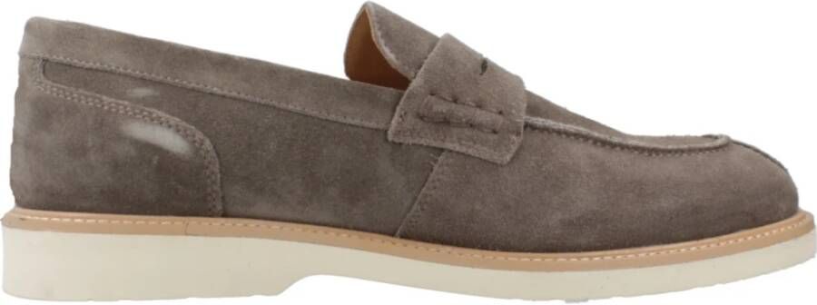 Geox Stijlvolle Comfortabele Loafers voor Mannen Gray Heren