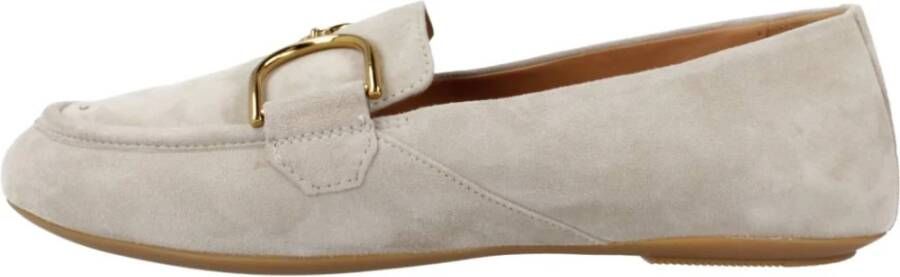 Geox Stijlvolle Comfortabele Loafers voor Vrouwen Beige Dames