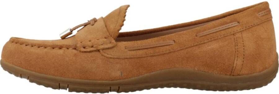 Geox Stijlvolle Comfortabele Loafers voor Vrouwen Brown Dames