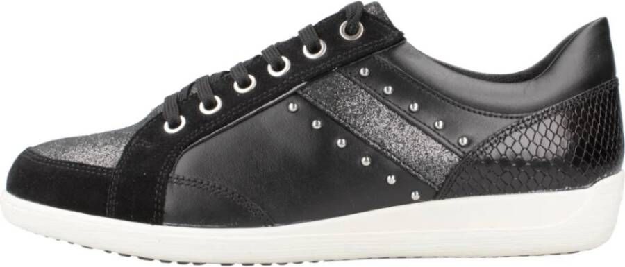 Geox Stijlvolle D Myria Sneakers voor vrouwen Black Dames