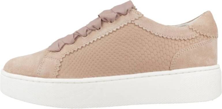 Geox Stijlvolle Damessneakers Beige Dames