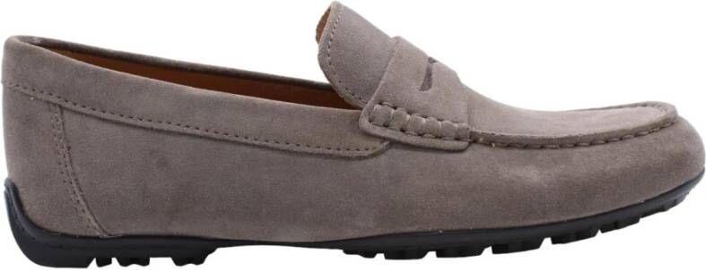 Geox Stijlvolle heren loafers voor dagelijks gebruik Gray Heren