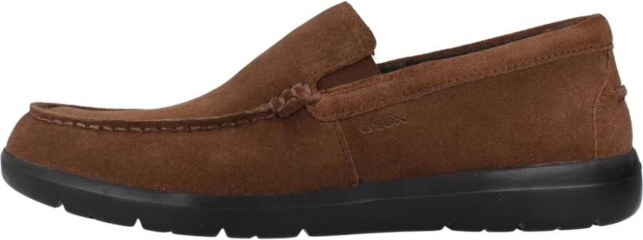 Geox Stijlvolle Loafers voor Heren Brown Heren